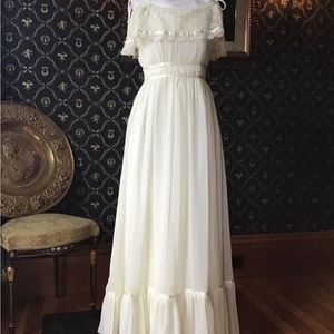 Gunne Sax white dress